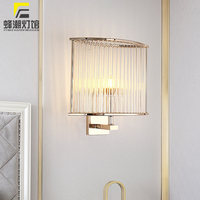 Lampe murale LED de luxe postmoderne avec alimentation 100V-240V pour salon, restaurant, couloir, chambre à coucher, chevet, bar