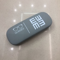 Étui à lunettes d'opticien givré Big E logo imprimé solide 4 couleurs lunettes de soleil optiques hommes boîte à lunettes