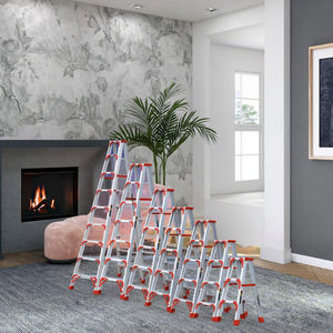 <span class=keywords><strong>Escalera</strong></span> Telescópica Plegable Multifuncional Moderna de Aleación de Aluminio con Diseño Espiga, Reforzada, de Doble Cara, con Capacidad de Carga de 150 kg para Exteriores - Product Image 2