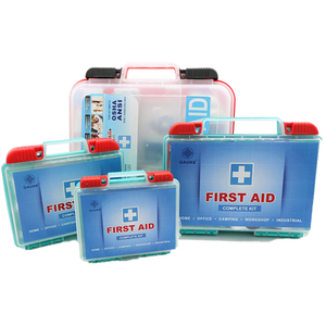 Trousse de premiers secours en plastique série 400, dispositifs de premiers secours certifiés CE, garantie 5 ans, orange, <span class=keywords><strong>pour</strong></span> le camping, la natation, la randonnée, la maison, l'extérieur - Product Image 1