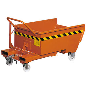 Carretilla elevadora Tecnotelai 820x1350x650mm-cubo basculante transportable con ruedas, capacidad de 600kg - Product Image 1
