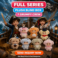 En stock : Boîte mystère Ours en peluche Kawaii, adorable poupée en peluche, porte-clés, pendentif de sac à dos tendance, jouet surprise de collection, cadeau