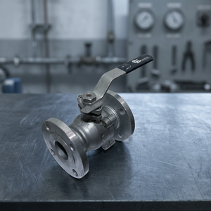 Vanne à boisseau sphérique à bride de 2 pouces en acier inoxydable SS316, à levier manuel, pour la régulation des fluides industriels dans les conduites - Product Image 2