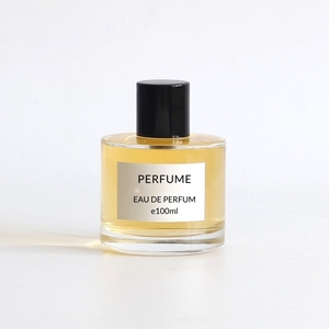 Bouteille de parfum en verre courte cylindrique de 50ml 100ml atomiseur rechargeable clair avec pulvérisateur d'argent - Product Image 1