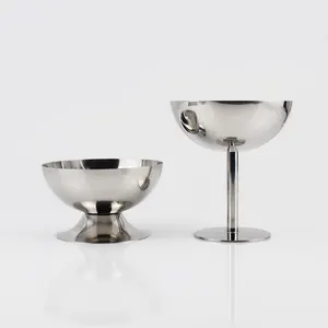 Prezzo di fabbrica Multi-funzione tazza di metallo alta gelato dolce tazza di carne per ristoranti di vino rosso flute Champagne Drinkware