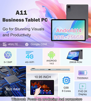 La plus nouvelle tablette PC de 10.95 pouces apprentissage éducatif 8GB + 256GB 2K écran tactile tablette PC d'affaires