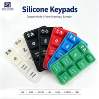 Clavier en silicone personnalisé, clavier en caoutchouc résistant aux hautes températures, anti-poussière, pour l'utilisation dans les machines industrielles générales et les contrôleurs
