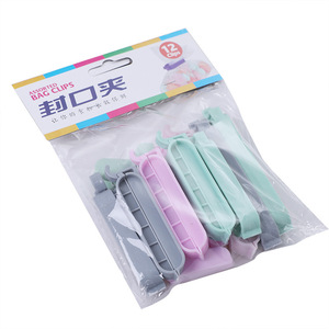 Sealing <b>Clips</b> 12 Pack Plastic Reusable For Food Snacks Bags - Product Image 4