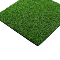 Matras Latihan Golf Rumput Sintetis Bentuk Keriting 0,71 Inci, Tahan UV, Tahan Lama untuk Sekitar Kolam Renang, Halaman Belakang, dan Olahraga