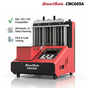 Nettoyeur et testeur d'injecteurs SMARTSAFE CNC605A GDI EFI SFI, machine de nettoyage ultrasonique des injecteurs - Product Image 3