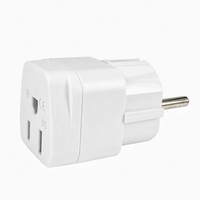 Adaptateur d'alimentation universel neuf, prise US EU 3/2 broches, type B, prise Euro, sortie AC, certifié CE, téléphone portable, noir