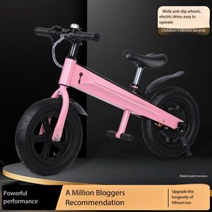 Vélo d'équilibre électrique pour enfants avec pneus larges de <span class=keywords><strong>12</strong></span> <span class=keywords><strong>pouces</strong></span>, vélo électrique sans pédales - Product Image 5