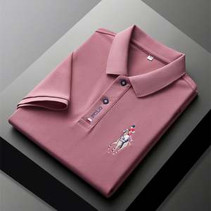 Polo con bordado de tendencia para hombre, ropa de calle de lujo de verano, camiseta informal de moda, ropa de diseñador de manga corta para hombre - Product Image 3