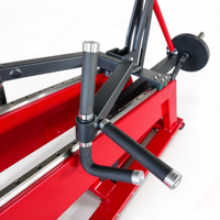 Machine à ramer assise unilatérale à charge par plaques, robuste, pour usage commercial en salle de sport, avec structure en acier pour la sécurité du dos et des pectoraux
