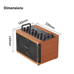 Système de sonorisation portable Musiccube avec haut-parleurs italiens de 4 pouces, égaliseur, mixeur, batterie rechargeable, amplificateur de <span class=keywords><strong>guitare</strong></span>, amplificateur de <span class=keywords><strong>basse</strong></span>, haut-parleur pour église et mariage - Product Image 6