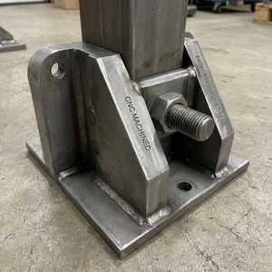 Support de montage industriel robuste en acier structurel usiné CNC - Product Image 1