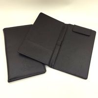 Porte-documents de caisse en cuir PU noir durable avec fermeture magnétique pour reçus de restaurant et commandes