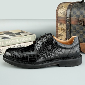 <b>Men</b>’s Business Casual Crocodile Leather Dress <b>Shoes</b> – Classic & Oxfords for Office, Work & Everyday Wear - Product Image 6