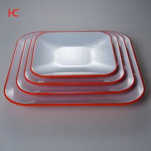 Wholesale Factory High Quality 13.5'' Melamine Nordic Melamine Dinnerware Square Plate Plate-Stocked