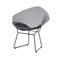 Ensemble table et chaises de salle à manger de forme géométrique moderne, cadre en fer forgé, pieds en alliage d'aluminium, tissu imperméable, finition résistante aux rayures