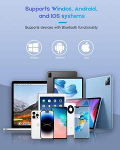 Ergonomic Folding Type c Rechargeable Ultra Slim Travel Portable Wireless Foldable Bluetooth Keyboard with <b>Stand</b> Holder - Product Image 3