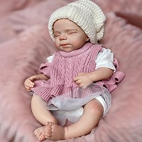 Poupées Reborn LouLou en silicone souple de 13 pouces, personnalisation du sexe et de la coiffure, jouets de poupées simulant des nourrissons prématurés