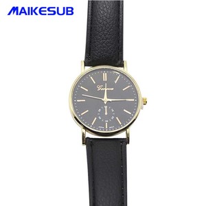 Logotipo personalizado versión coreana reloj con banda de cuero DIY foto Color gelatina estudiante ocio sublimación <span class=keywords><strong>objetos</strong></span> decorativos - Product Image 4