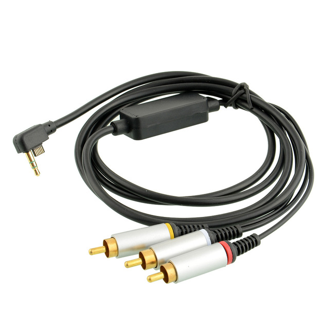 NSLikey 1.5m Audio Video Cable for PSP 2000 3000 AV Cable Repair Parts Accessories