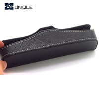 En gros Personnalisé À La Main En Cuir Pu Noir Lunettes Optiques Lunettes Sac Lunettes Boîte