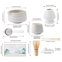 Ensemble de fouets en bambou faits à la main, bol à matcha japonais, cuillère et support pour fouet, ensemble de matcha personnalisé pour la cérémonie