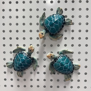 Bán Buôn Coastal Ocean Marine Nhựa Thủ Công Mỹ Nghệ Hải Lý Biển Trang Trí Rùa Bức Tượng Nhỏ Quà Lưu Niệm Tủ Lạnh Nam Châm - Product Image 2