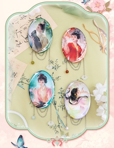 Lot de 12 boîtes en gros Kakawow the Dream of the Red Chamber Questioning Flowers Series Badges en métal Boîte mystère Articles de collection pour jouets et cadeaux - Product Image 2