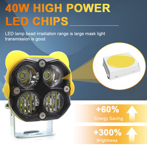 LELANPU Proyector de Luz, <span class=keywords><strong>Farola</strong></span> DRL, Luces, Accesorios para Moto, Sistemas de Iluminación, Foco LED de Aluminio para Motocicleta - Product Image 3