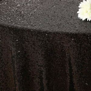 Black Crushed Velvet <b>Tablecloth</b> <b>Round</b> 6ft <b>Table</b> Cloth <b>for</b> Wedding Decoration - Product Image 4