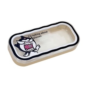 Custodia per occhiali a onda trasparente stile personalizzato simpatico cartone animato portatile Anti-Stress scatola per occhiali da sole custodia all'ingrosso - Product Image 1