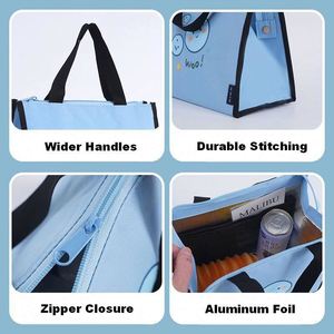 Cadeaux promotionnels, sac isotherme réutilisable en Oxford avec logo personnalisé, garde au chaud et au frais, prix d'usine - Product Image 5