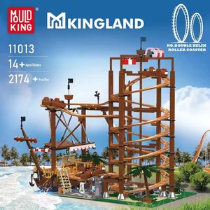 Mould King 11013 Paradise Series Double Roller <strong>CCoaster</strong> Bricks Educational MOC Blocks Toys for Kids Building Sets - Product Image 2