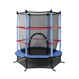 Zoshine Mini <span class=keywords><strong>trampoline</strong></span> durable de 55 pouces pour tout-petits, sécurité à domicile, balançoire à barre unique, intérieur/extérieur, avec filet de protection - Product Image 5