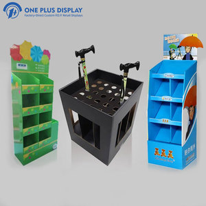 ขาตั้งกระดาษพิมพ์ลายตามสั่งสำหรับวางร่มแบบตั้งพื้น สำหรับการส่งเสริมการขายในร้านค้าปลีก - Product Image 1