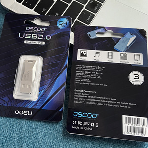 OscOO <b>Usb</b> Flash Drive Metal 8GB 16GB 32GB 64GB <b>USB</b> <b>2.0</b> Silver - Product Image 2