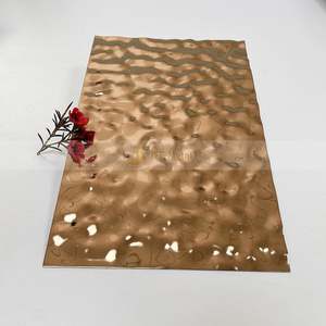 LL20 Commercial Building Cost Effective 316 Stainless Steel Water Wave Ceiling <b>Sheet</b> PVD Coated Steel Ripple Panel for Wall - Product Image 3