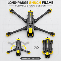 Châssis pliable SpeedyBee Mario Fold DC en fibre de carbone, taille personnalisée, longue portée, pour FPV, charge utile lourde, avec support GPS et VTX, montage rapide