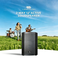 Système de sonorisation actif Leon Audio 12 pouces avec DSP intégré et Bluetooth pour événements en plein air