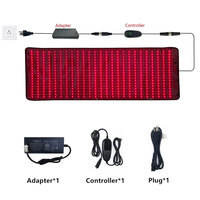 Couverture de récupération à lumière rouge intégrale 2026, 180x60cm, T600A, 120W haute puissance, 900 LED, 660nm 850nm, coussin LED infrarouge proche