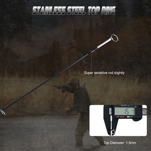 코르크 핸들 스트림 및 강 위치 플라이 낚시 기술 튜브/케이스 포함 맞춤형 탄소 님프 플라이로드 - Product Image 2