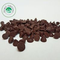 Vente en gros d'excellente qualité 65% 70% pépites de chocolat noir cacao cacao cacao pièces de monnaie du Pérou
