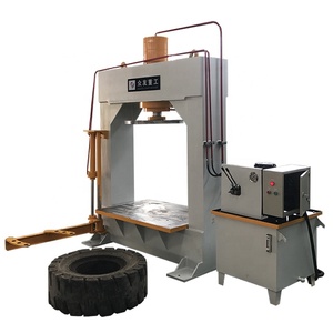 Máquina hidráulica de prensa de neumáticos sólida, aparato para desmontar neumáticos sólidos de 8 a 20, 160 toneladas - Product Image 1