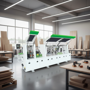 Machine de chantournage automatique grand format pour panneaux à base de bois, avec pré-fraisage et arrondissement des coins, pour meubles en bois - Product Image 2
