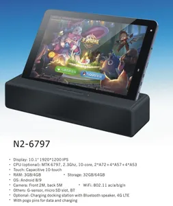 PIPO N2 10.1 "안드로이드 9.0 4G LTE FDD 도킹 스테이션 4 + 64GB 안드로이드 9.0 태블릿