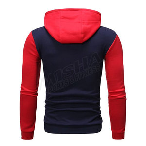 Sweat-shirts à capuche de haute qualité 100% coton, en molleton uni teint, coupe-vent et respirant, pour la salle de sport et l'entraînement, séchage rapide - Product Image 6
